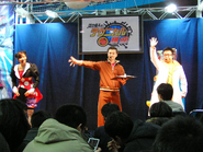 Eguchi at a Mega Man Battle Network 6 event.