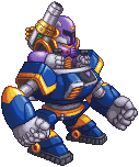 Vile with a Ride Armor in Project X Zone