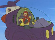 Ring Man piloting the Air Raider.