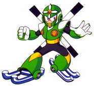 Gyro Man's original Mega Man 5 artwork.