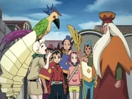 The Shaman and his bird in the anime.