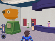 Inside the KTOX TV studio.