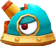 Shield Cannon's model from Mega Man Powered Up