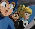 Mega Man in a prologue cut scene in Mega Man 8