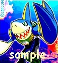 SharkMan, an example of wallpaper from Keitai Capcom