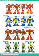 Front, side, and back view of Wave Man.