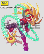 Rockman Zero & ZX Double Hero Collection bonus (Chain Rod)