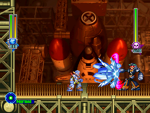 X using a charged Wing Spiral against Dynamo. Despite using his saber as a shield, a charged Wing Spiral can still hit him, interrupting this move.