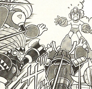 Centaur Man's cameo (bottom right) in the manga Rockman & Forte.