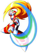 Zero slashing with his Z-Saber from Mega Man X3.