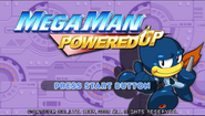 Mega Man Powered Up title screen with Oil Man.