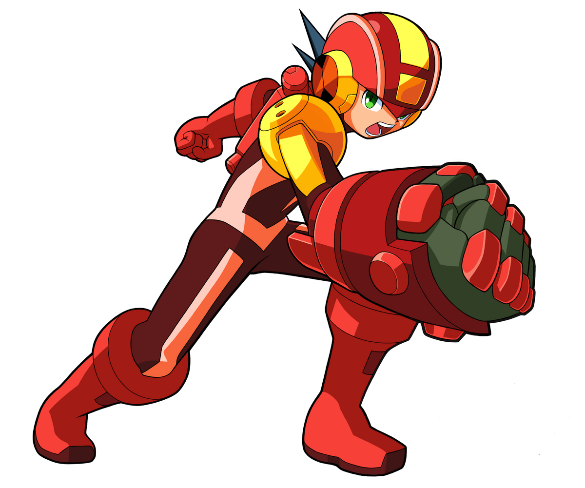 Megaman EXE Heat Guts Style Rockin' Action Figure Rockman