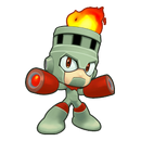 Fire Man character select Mega Man Powered Up.