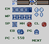 Mega Man V (Item Select Screen)