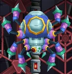 Bosspider as it appears in Mega Man Maverick Hunter X.