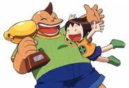 DexVictory-BCC.jpg (245 KB) Chisao and Dex in Mega Man Battle Chip Challenge.