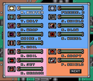 Mega Man 7 (Weapon Select Screen)