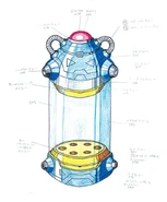 Concept art from Mega Man X.