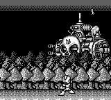 Mega Man attacking the Wily Station from Mega Man IV.