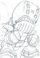 Tidal Whale sketch for Mega Man X5.