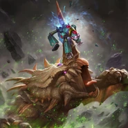 TEPPEN DTL 034 art.png (3.37 MB) A Guardroid impaled by a Monoblos in the TEPPEN card Incidental Impalement.