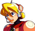 Alia's mugshot from Mega Man X6.