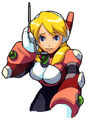 Bust shot of Alia from Mega Man X8.