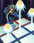 Grab Banish in the Rockman EXE Card Game.