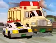 Police car in the Ruby-Spears animated series