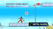 A custom character using the Metal Blade in Mega Man Universe.
