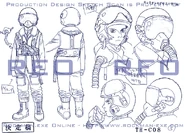 Raika's pilot outfit in the movie design sheet.