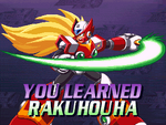 Weapon Get screen of Zero learning Rakuhouha.