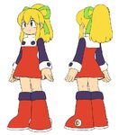 Front and rear view of Roll from Mega Man 8