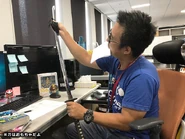Eguchi working on Mega Man 11.