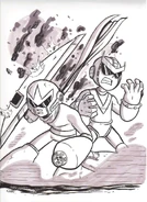 Mega Man illustration.