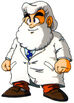 Artwork of Dr. Light from Mega Man 5.