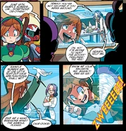 TempoVideoDiscs.jpg (600 KB) Quake Woman shows Break Man a video disc, in Issue 35, revealing her initial personality prior to the accident.