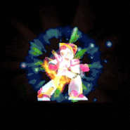 X using charged Rolling Shield in Mega Man Maverick Hunter X.