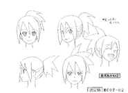 Hope Stelar expressions design sheet 2 (Lineart version)