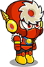 Metal Man as he appears from the LINE Mega Man event.