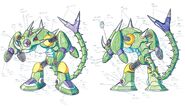 Sting Chameleon's concept art.