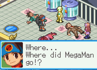 MegaMan leaves the CopyBot.