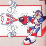 X firing a Cross Charge Shot in Mega Man X3