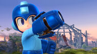 Mega Man opening up his Mega Buster