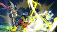 Elec Man using Thunder Beam in Super Smash Bros. for Nintendo 3DS / Wii U.