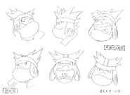 Bud Bison expressions design sheet 2