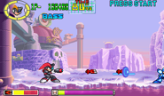 MMPBMagnetMissileB.png (26 KB) Bass using Magnet Missile in Mega Man: The Power Battle.