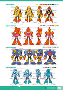 Front, side, and back view of Napalm Man.