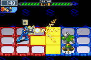 BN5CustomVolt.png (7 KB) MegaMan using a Custom Volt Battle Chip.