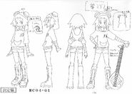 Sonia anime design sheet.